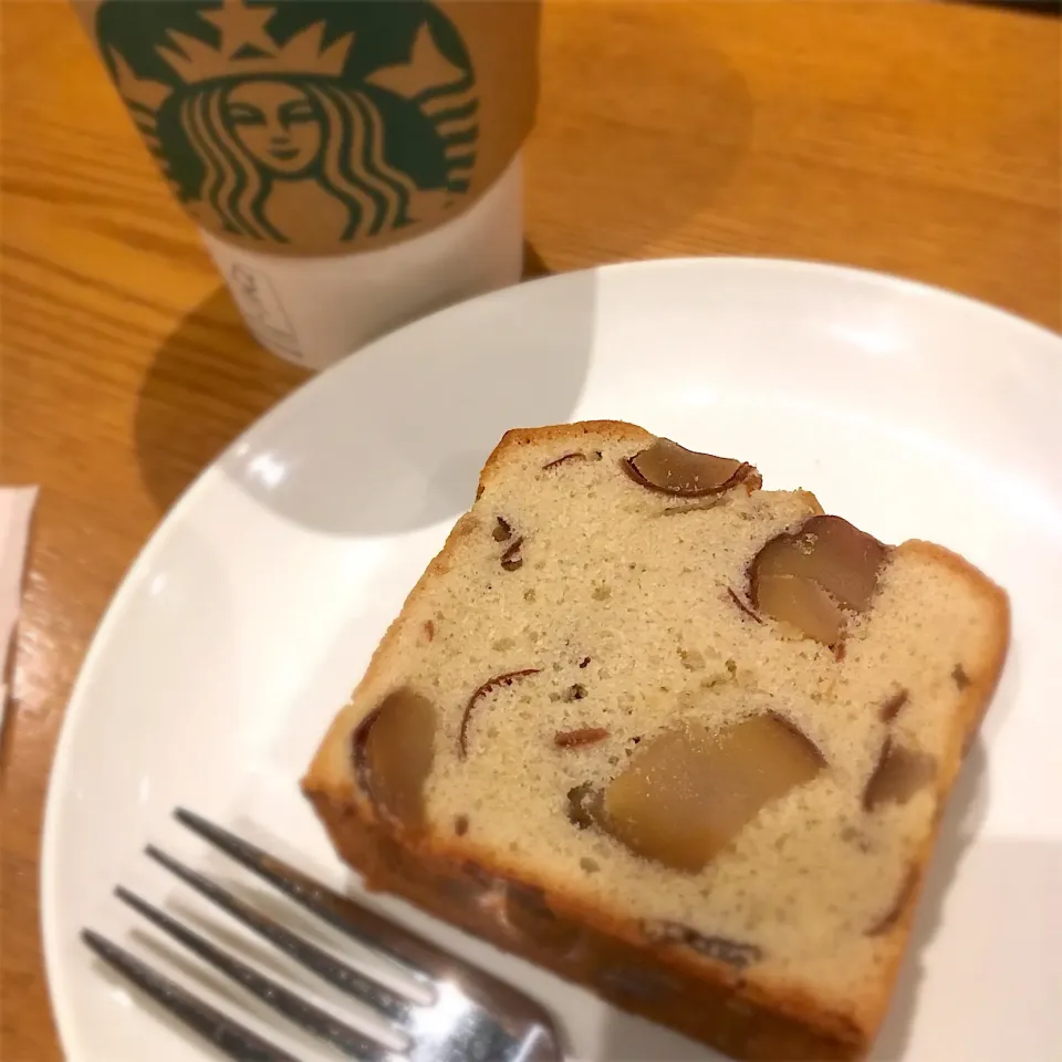 スタバのマロンケーキ♪|ましてさん