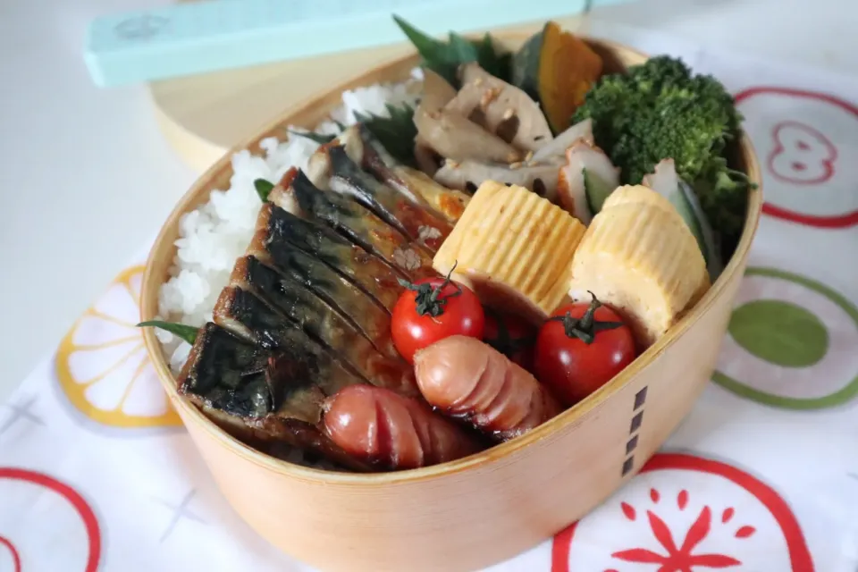 中学生男子弁当🍱
#サヴァ弁  #鯖弁当|なかじー。さん