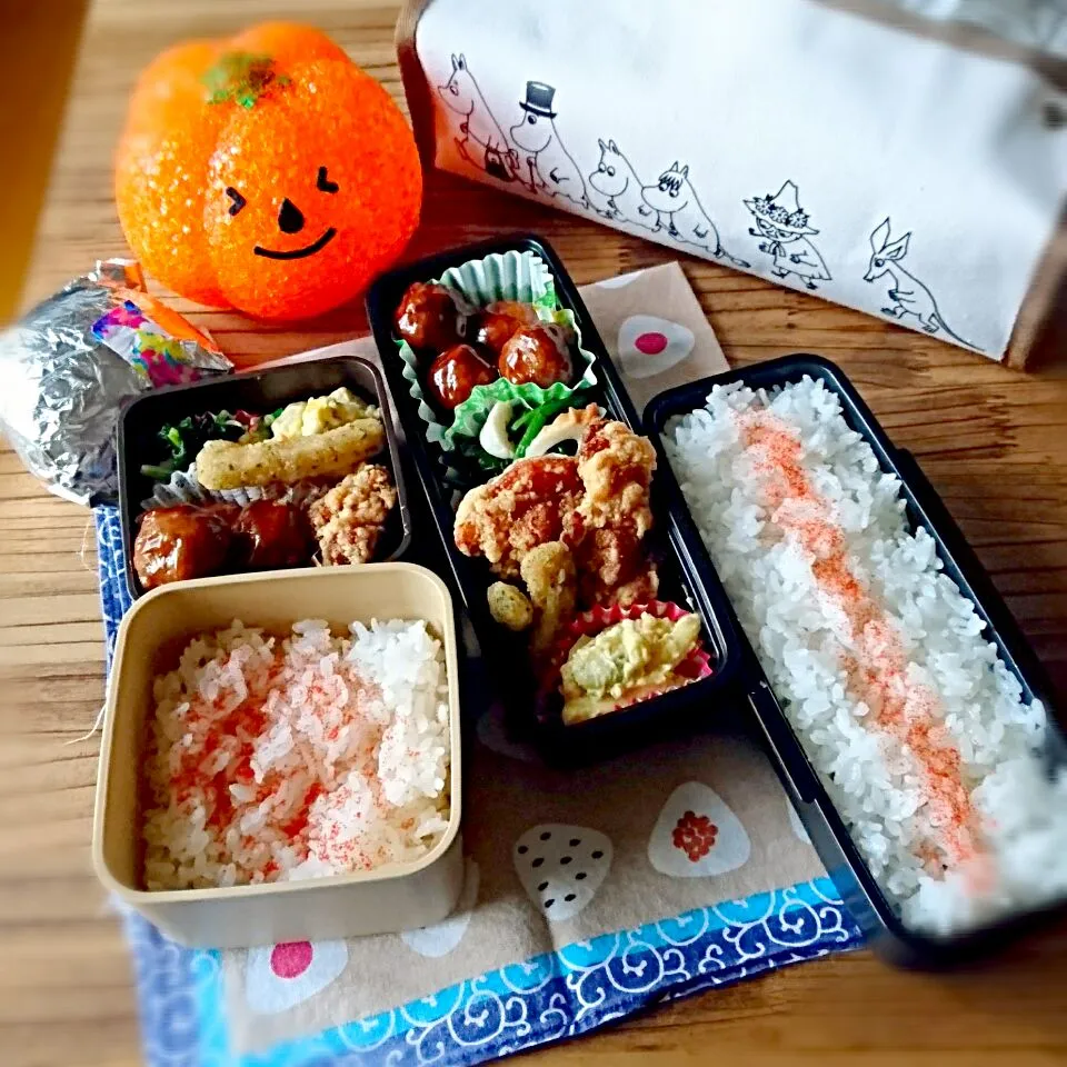 息子弁当・おっと弁当 10/23|ふ〜たん**さん