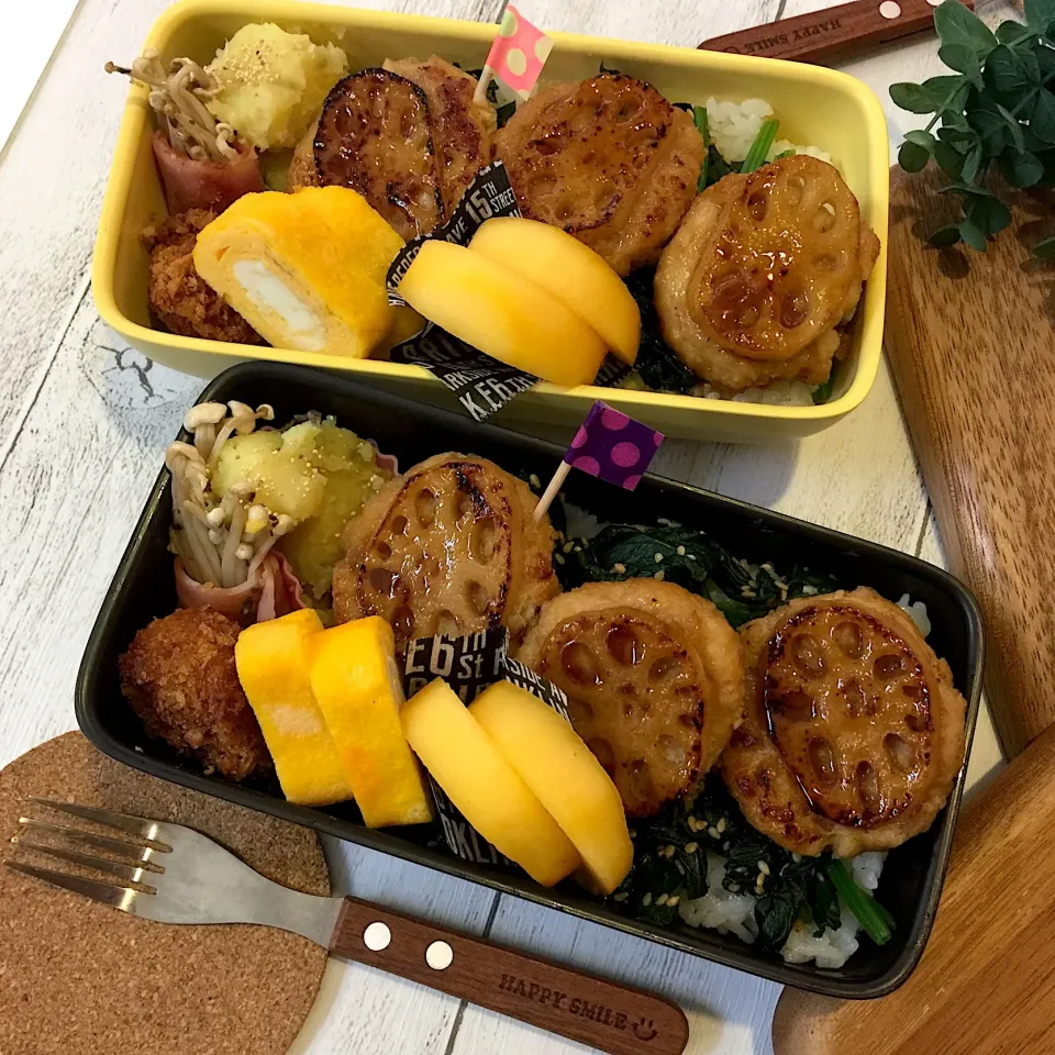 蓮根ハンバーグ弁当|yokkoiroさん