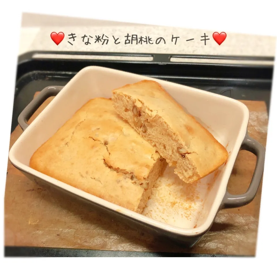 【 きな粉と胡桃の和風ケーキ 】|ぷらっとさん