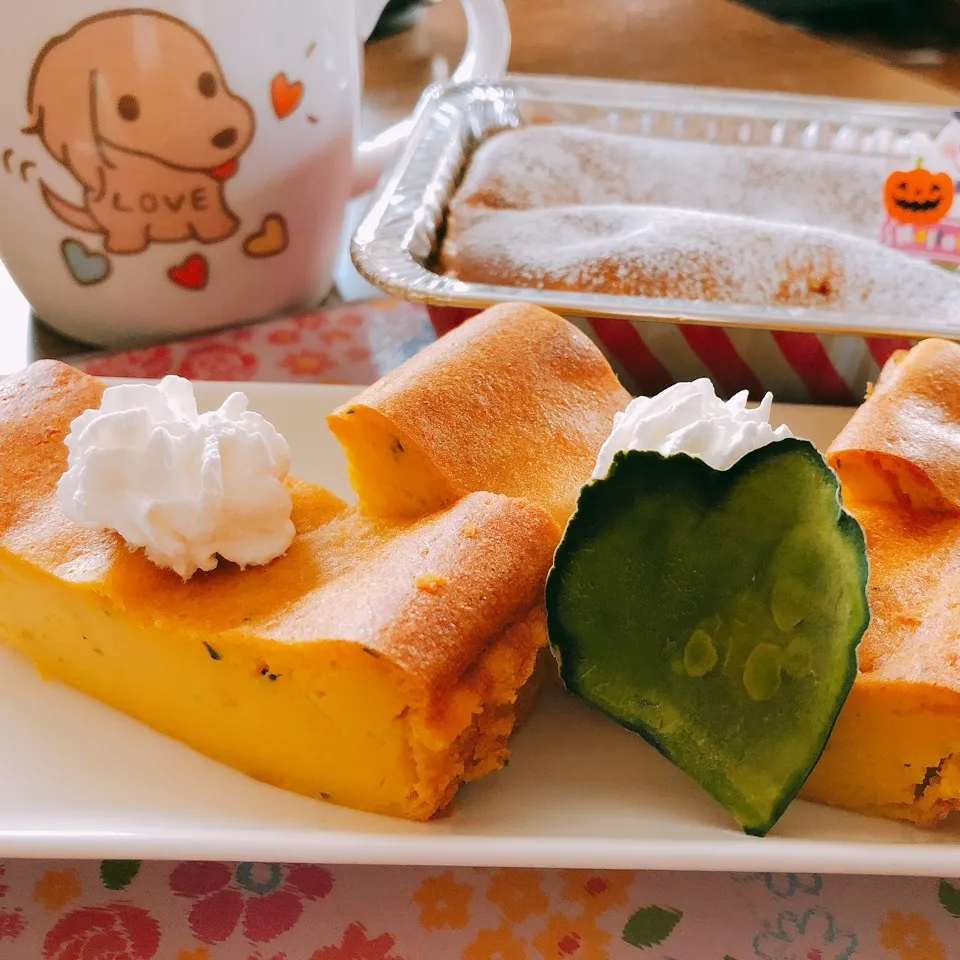 激ウマかぼちゃケーキ🎃|しろくまさん