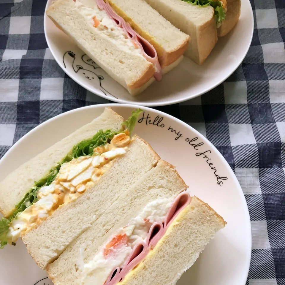 Snapdishの料理写真:サンドイッチ🥪|しろくまさん