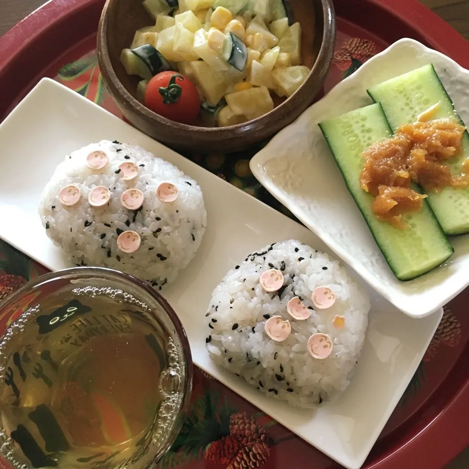 Snapdishの料理写真:お昼ごはん(ᵔᴥᵔ)|しろくまさん