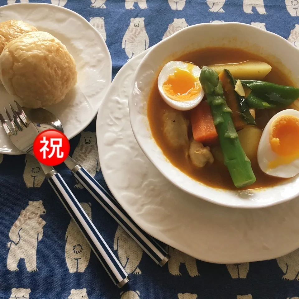 道産子スープカレー🎉|しろくまさん