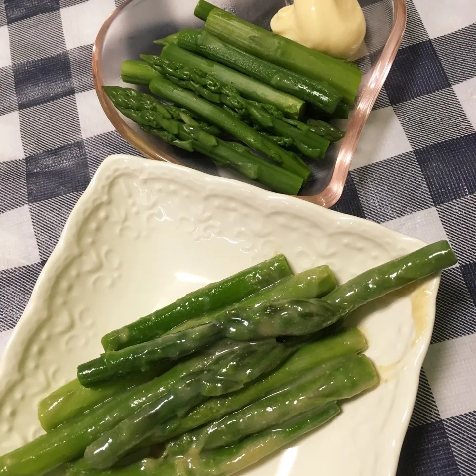 Snapdishの料理写真:アスパラ味噌漬け|しろくまさん