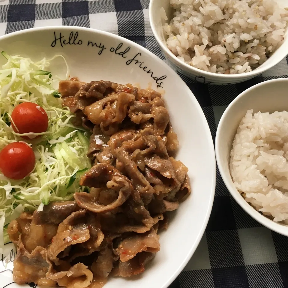 Snapdishの料理写真:お昼ごはん(ᵔᴥᵔ)|しろくまさん