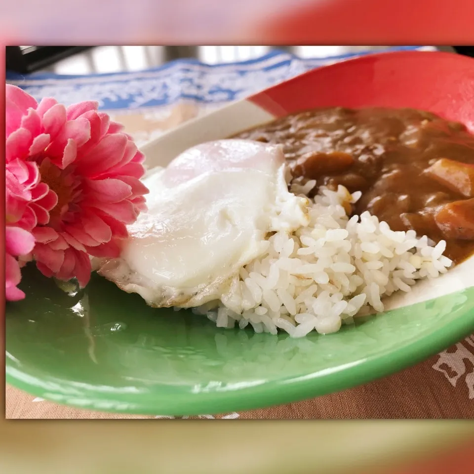 もち麦ご飯のカレー🍛|ビーグルさん