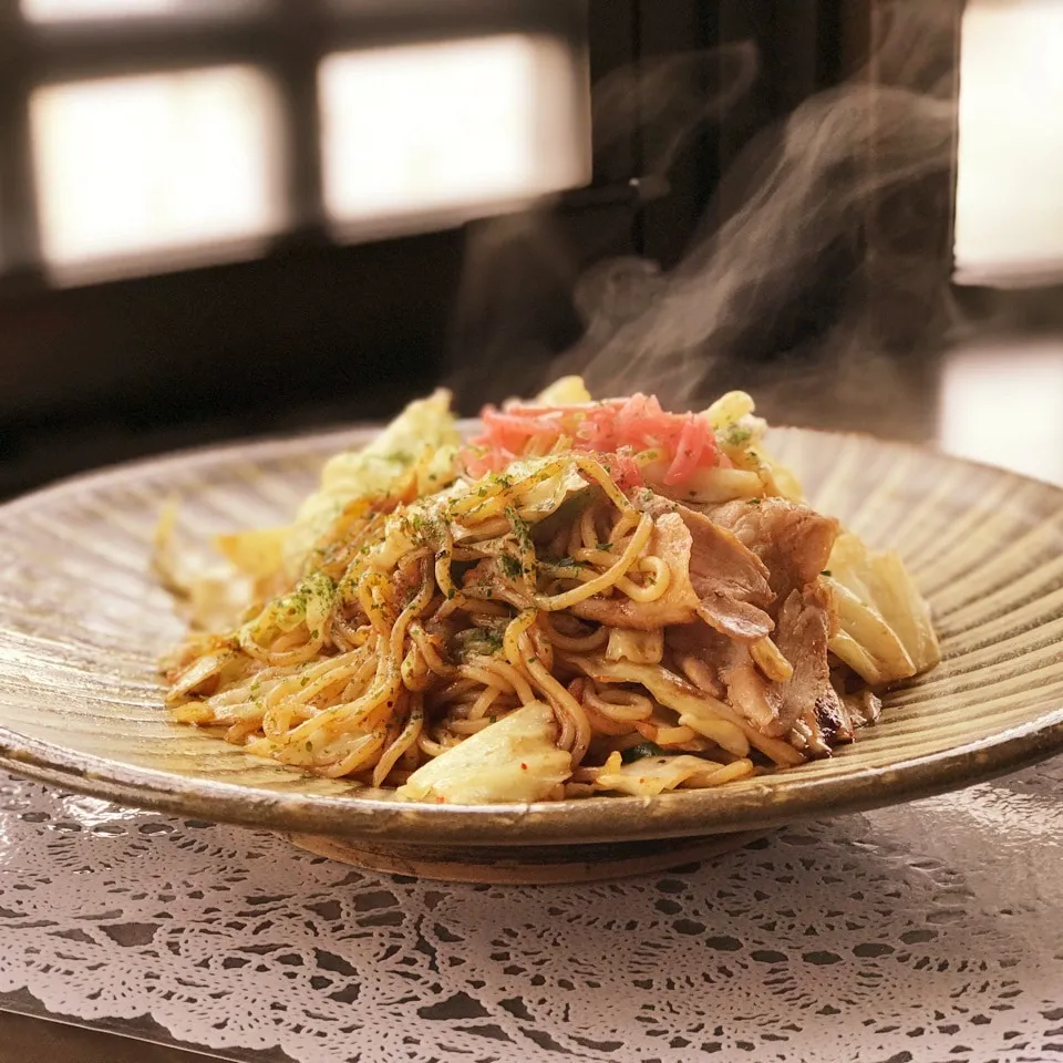 週末の定番メニュー♡焼きそば♡|ビーグルさん