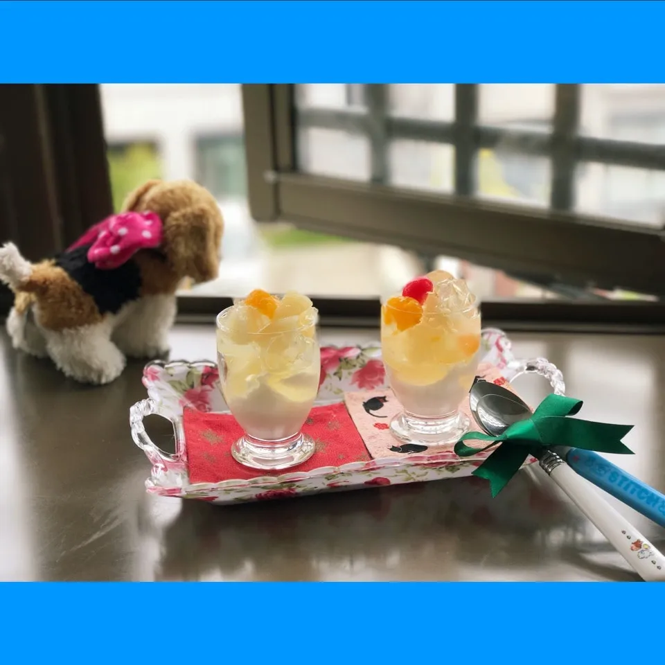 Snapdishの料理写真:簡単デザート♡乗り換え大作戦！|ビーグルさん