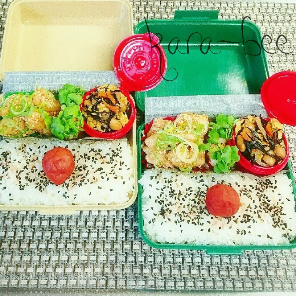 母とムスコのラブラブおソロ♡簡単3分!定番の隙間オカズ弁当|からあげビールさん