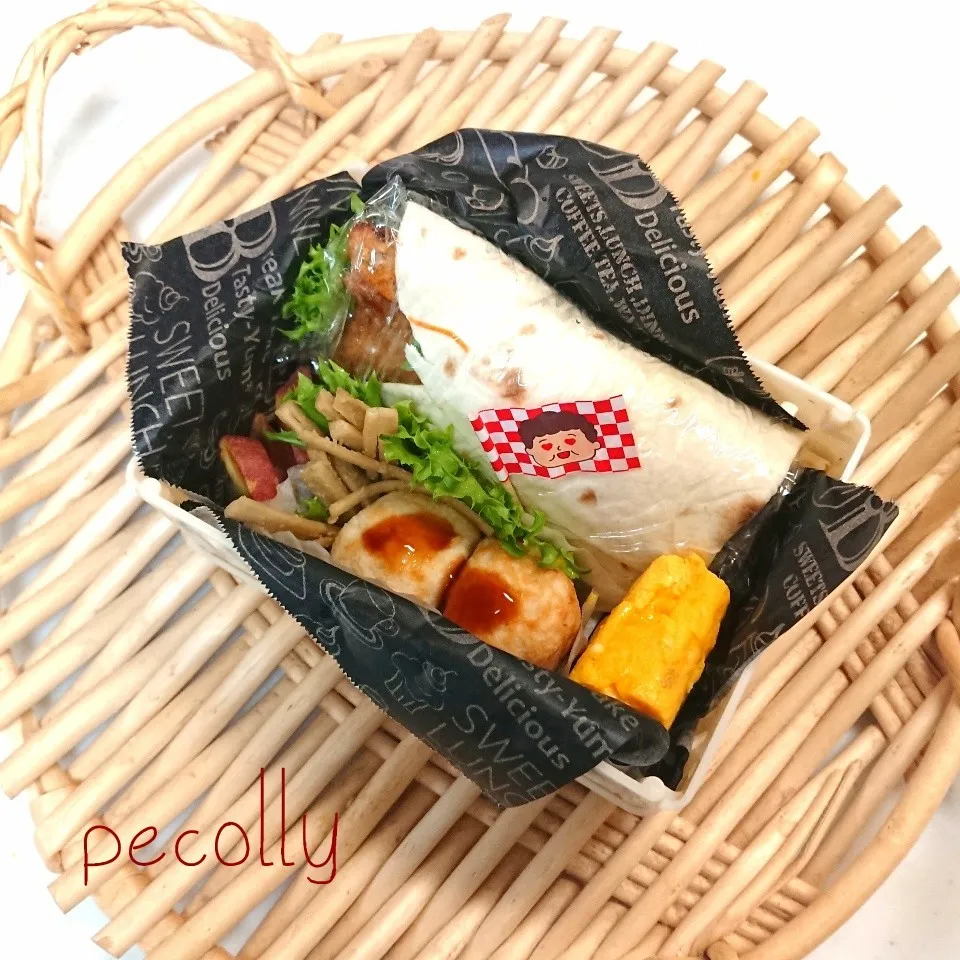 今日のお弁当～唐揚げトルティーヤ|kanakoさん