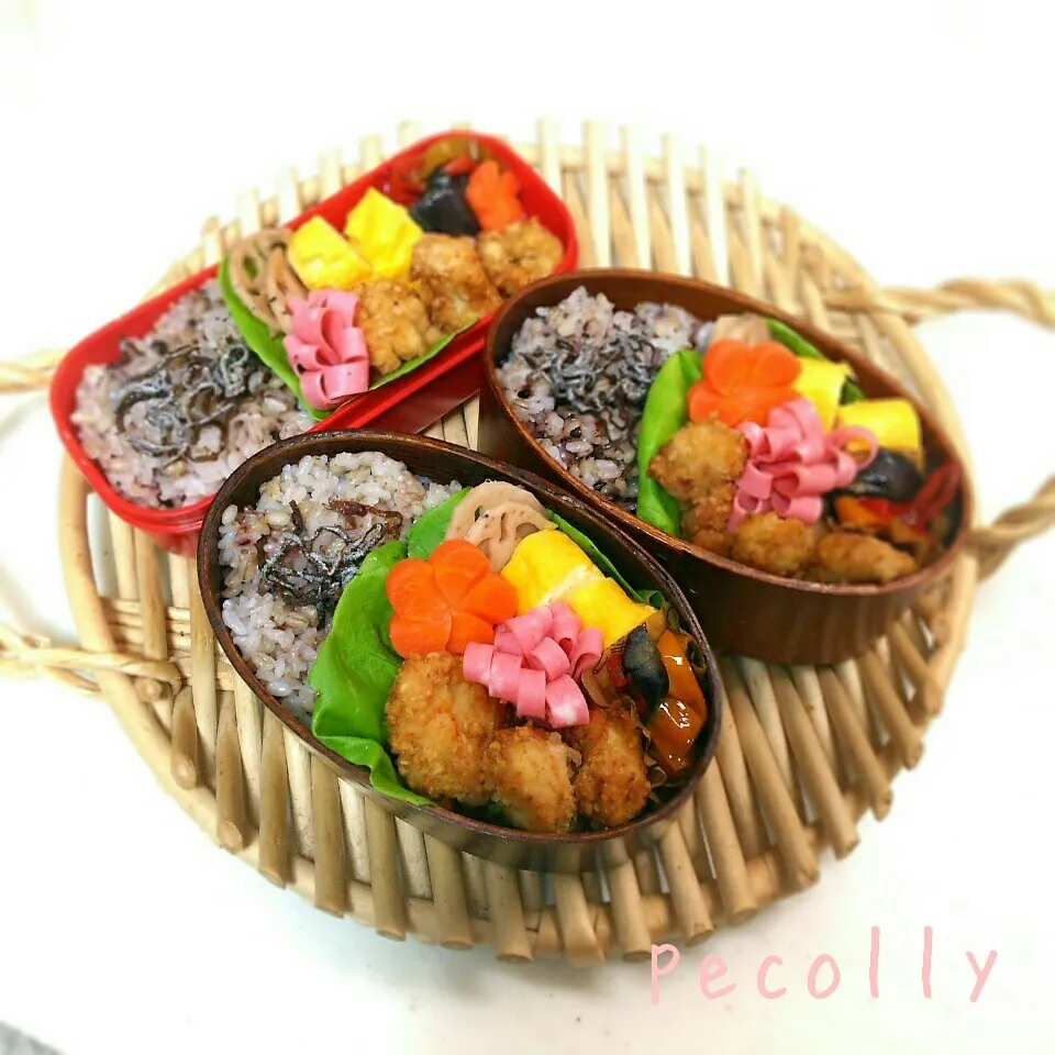 今日のお弁当～chikoさんレシピむね肉唐揚げ|kanakoさん