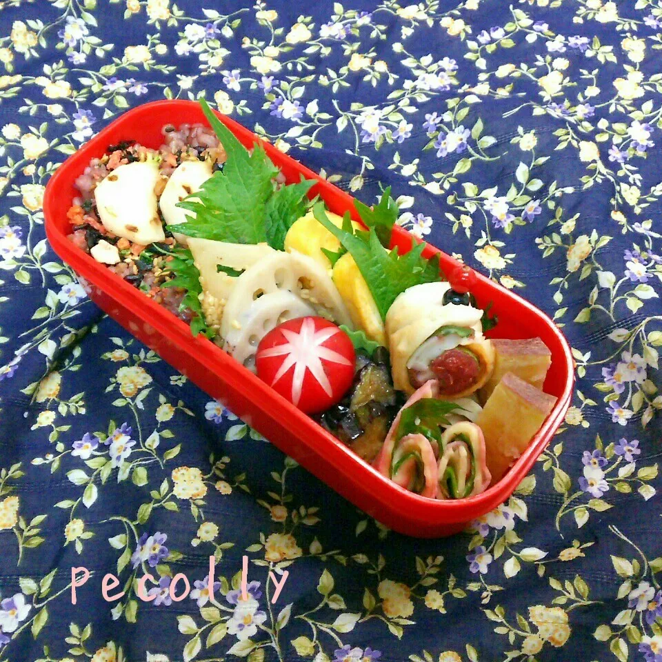 今日のお弁当～ちくわの梅しそ巻き|kanakoさん