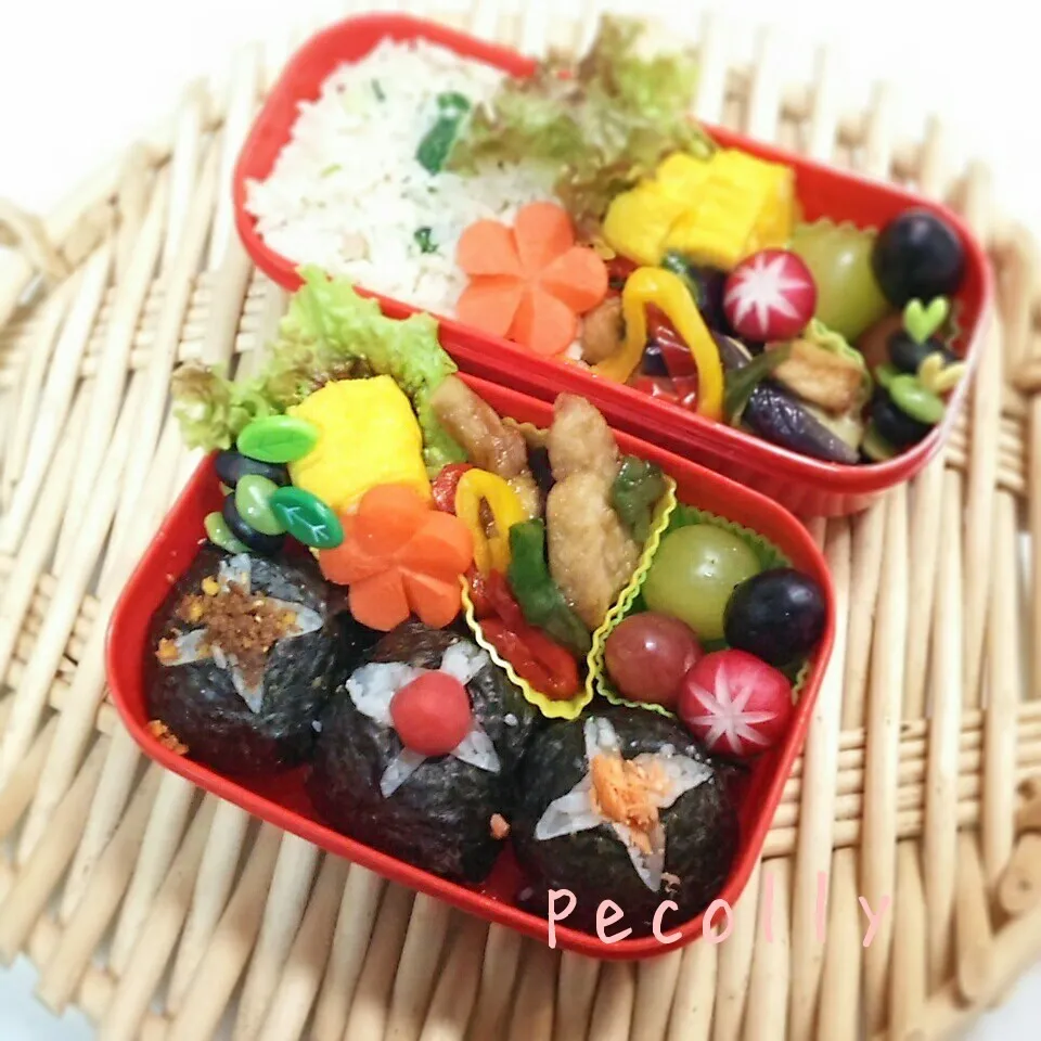 パッカンおにぎり＆酢豚弁当|kanakoさん