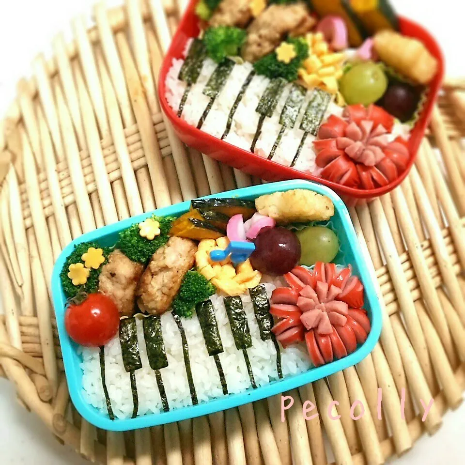 Snapdishの料理写真:今日のお弁当～蓮根のハサミ焼き|kanakoさん