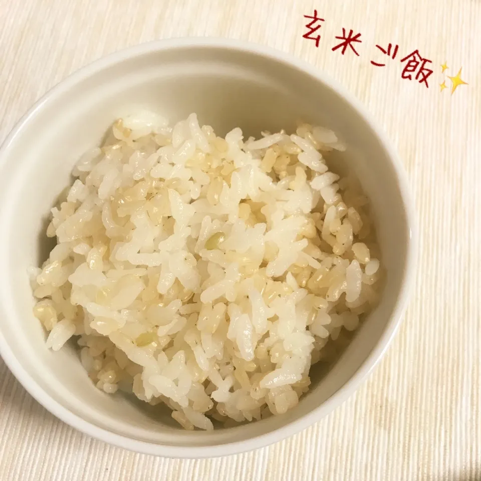 炊飯器で、玄米ご飯（白米混合）☆|やにゃさん