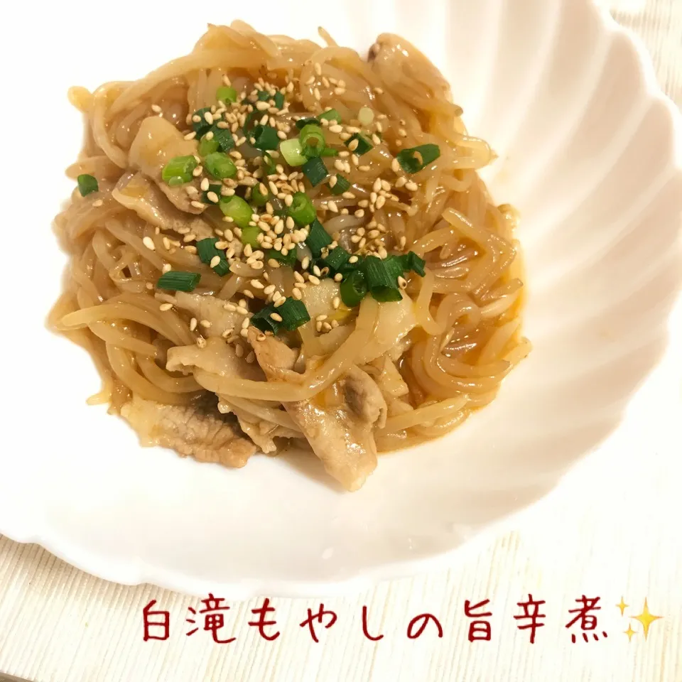 からあげビールさんの、白滝ともやしの旨辛煮☆|やにゃさん