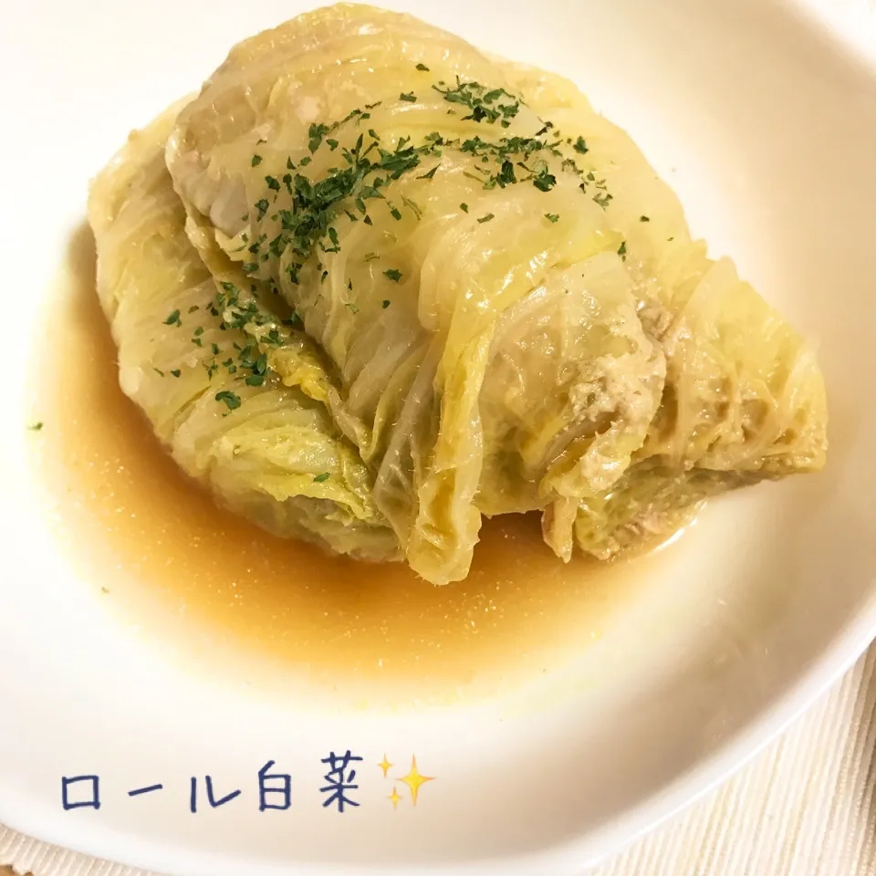 Snapdishの料理写真:かおチャンさんの、コンソメ味のロール白菜☆|やにゃさん