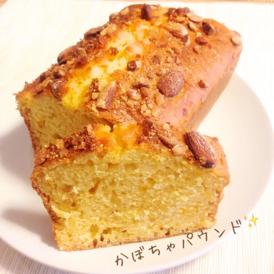 らっちょさんの、かぼちゃとクリームチーズのパウンドケーキ☆|やにゃさん