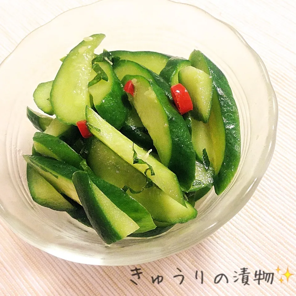 優雨さんの、きゅうりの浅漬け☆|やにゃさん