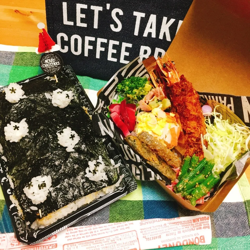 Snapdishの料理写真:旦那さんの弁当🍙|Harumiさん