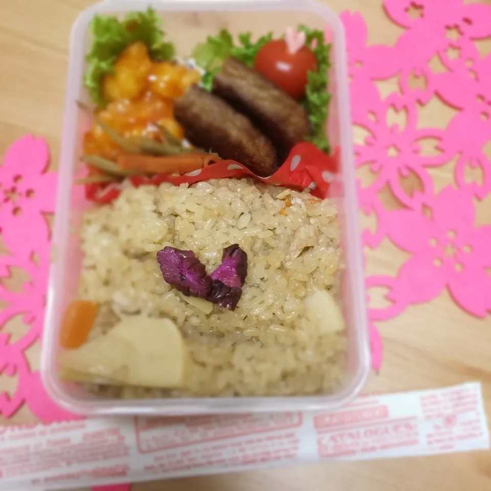 旦那さん☆お弁当☆たけのこ御飯|Harumiさん