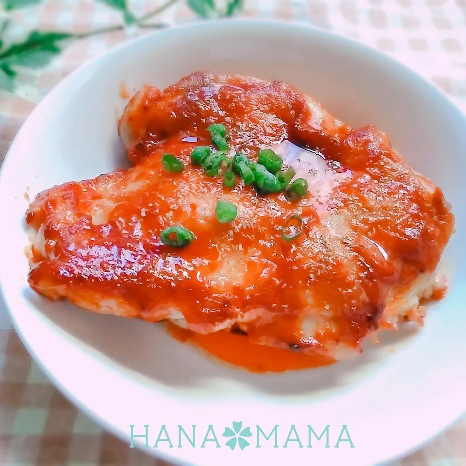 鶏肉の♡チリケチャップ焼き|花ママさん