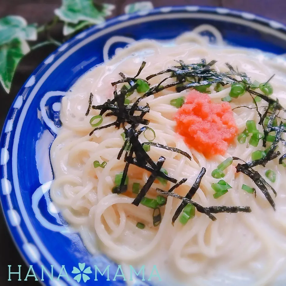 ワンパン♡明太豆乳パスタ|花ママさん