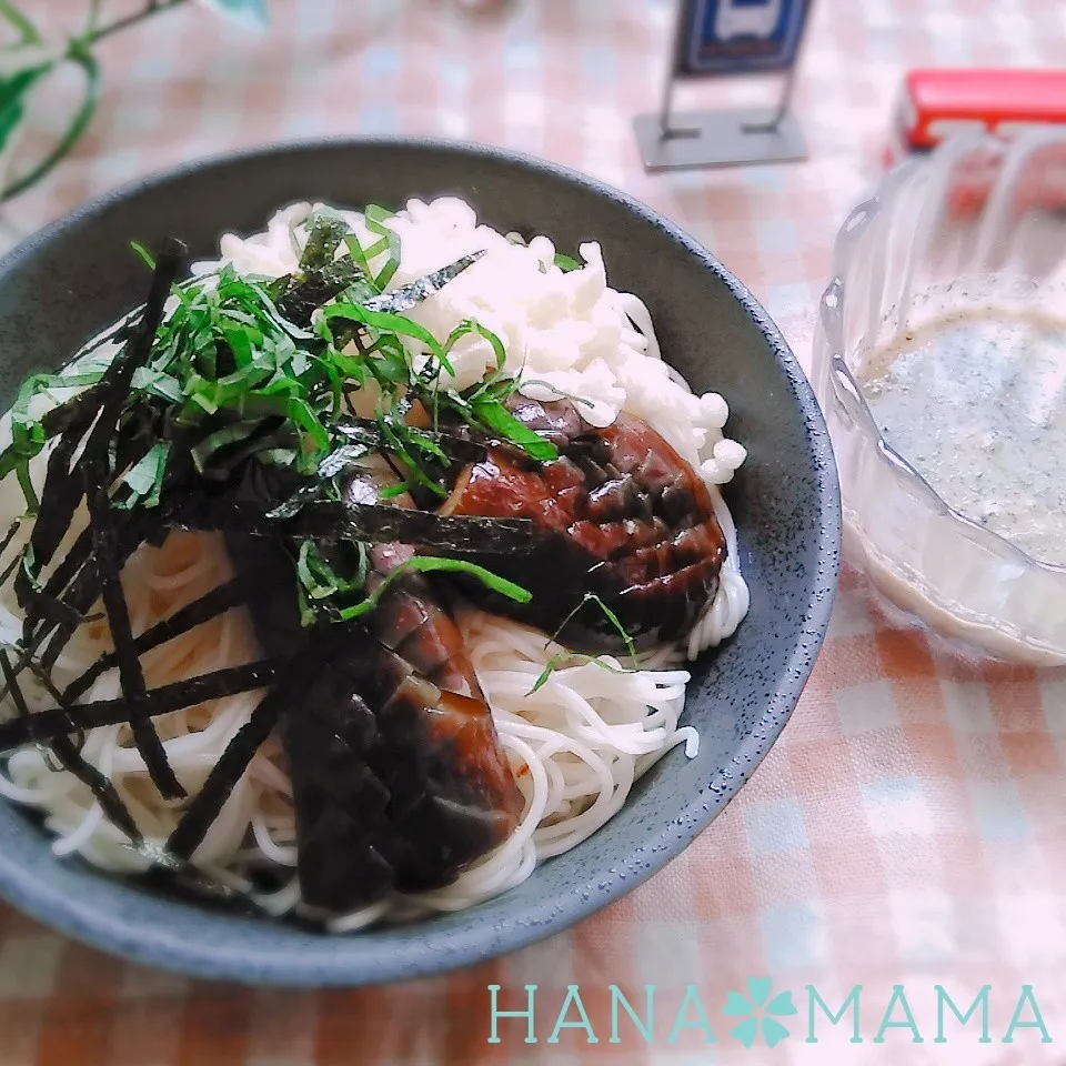 黒ゴマ豆乳そうめん|花ママさん