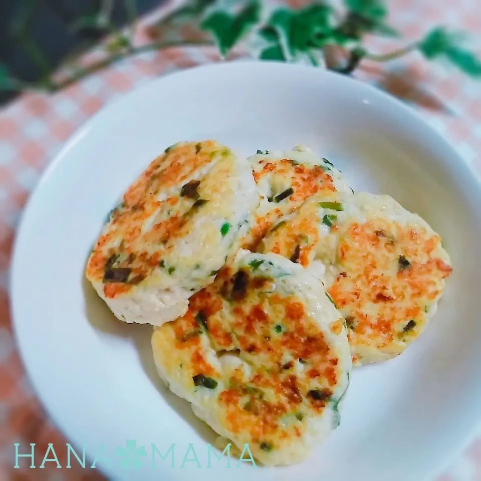 ほぼお豆腐♡ニラと大葉とネギのハンバーグ|花ママさん