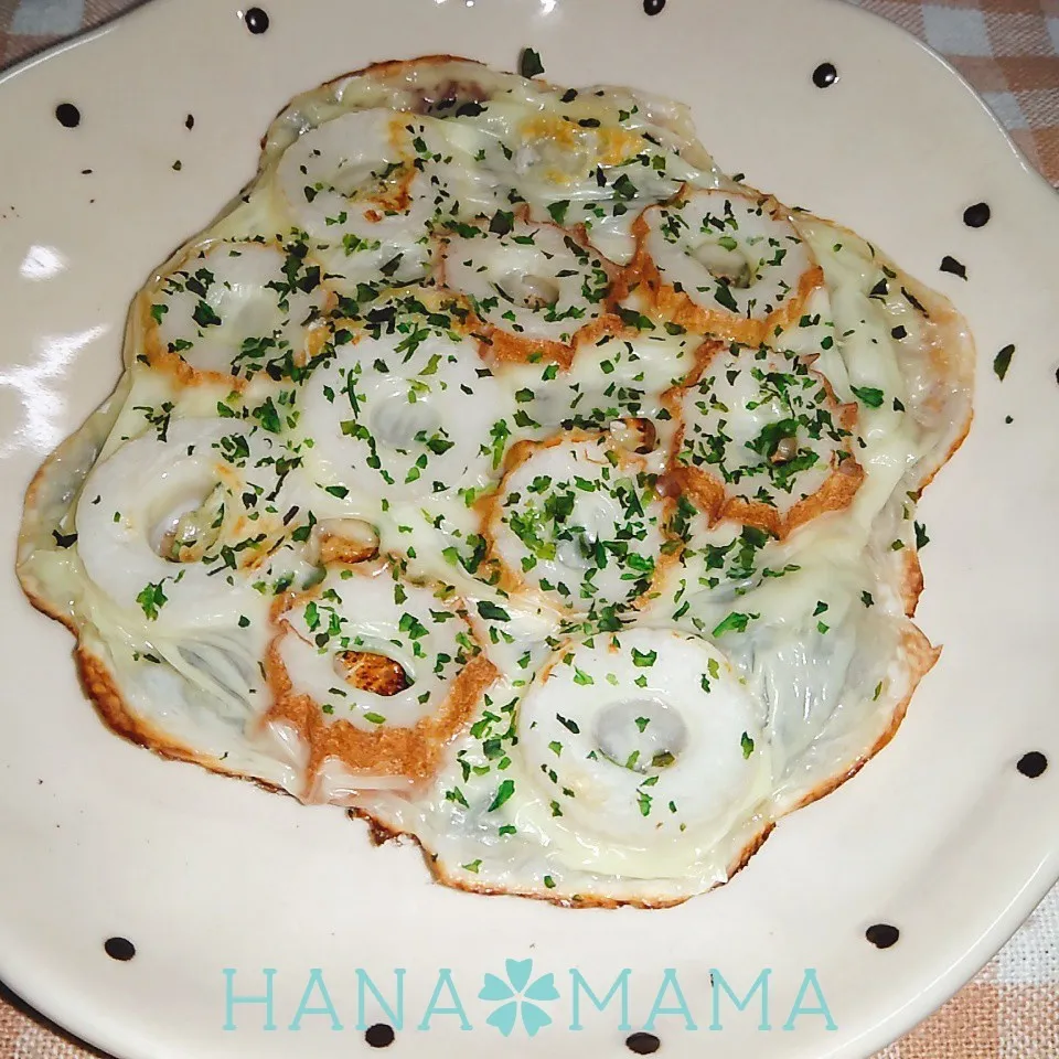 おつまみに♡ちくわの青のりチーズ煎餅|花ママさん