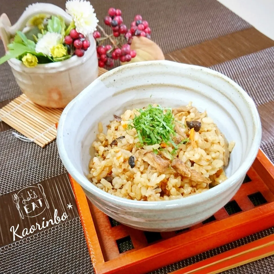 鯖味噌煮缶で中華風炊き込みご飯♡簡単激ウマ!|Kaorinboさん