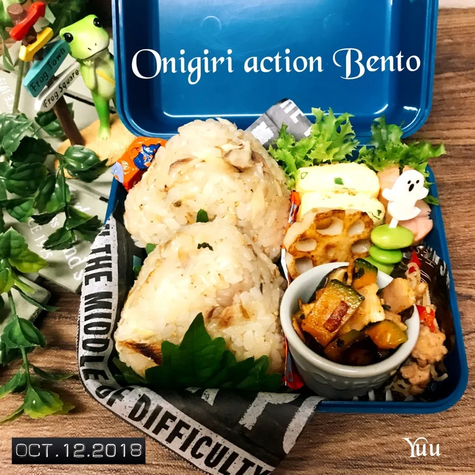 10/12女子高生Bento⚽️onigiri action|ゆうさん