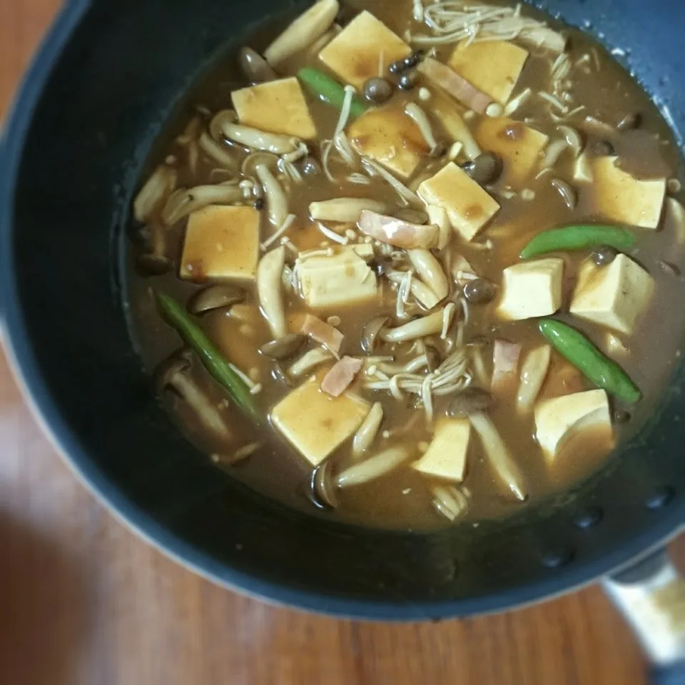 豆腐ときのこのカレースープ|まりおさん