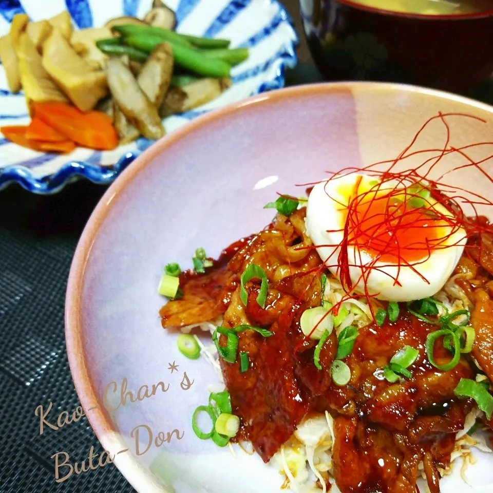 Snapdishの料理写真:かおちゃんの♪香ばし♡帯広風豚丼|Kaorinboさん