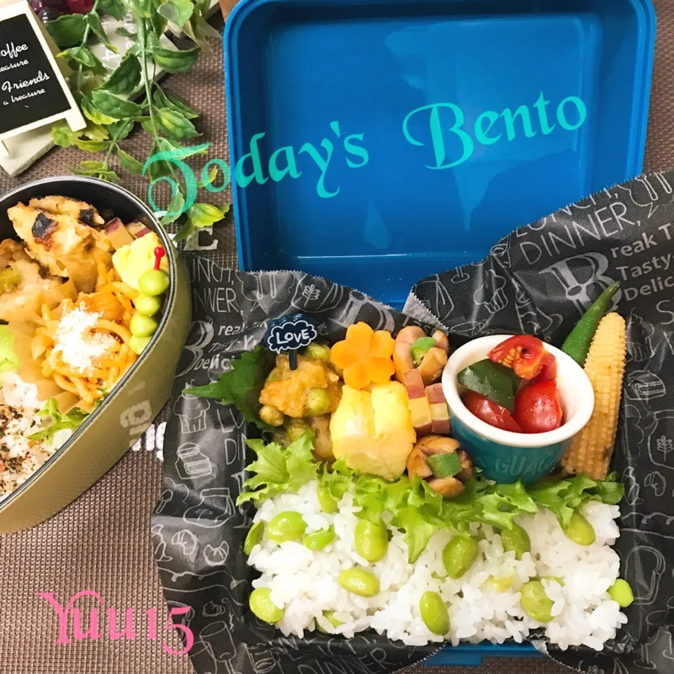 Snapdishの料理写真:9/6☆ﾟ女子高生＆自分Bento〜yukiさんイメージ風〜|ゆうさん