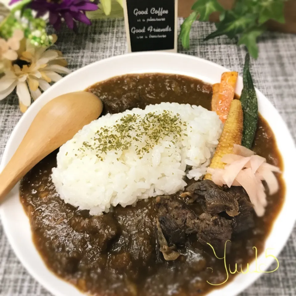 9/1☆ﾟシンプルで美味しい☆和風牛すじカレー☆|ゆうさん