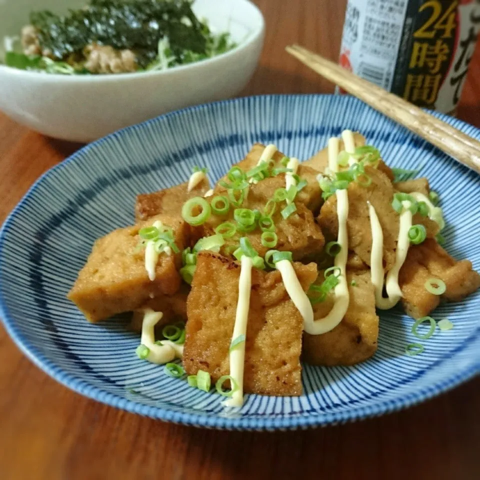 祝1600♡冷凍厚揚げの甘酢炒め|まりおさん