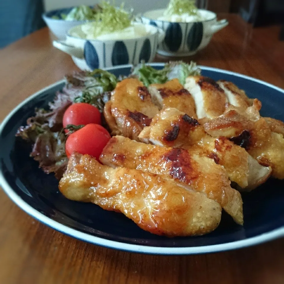 鶏の甘酢照り焼き|まりおさん