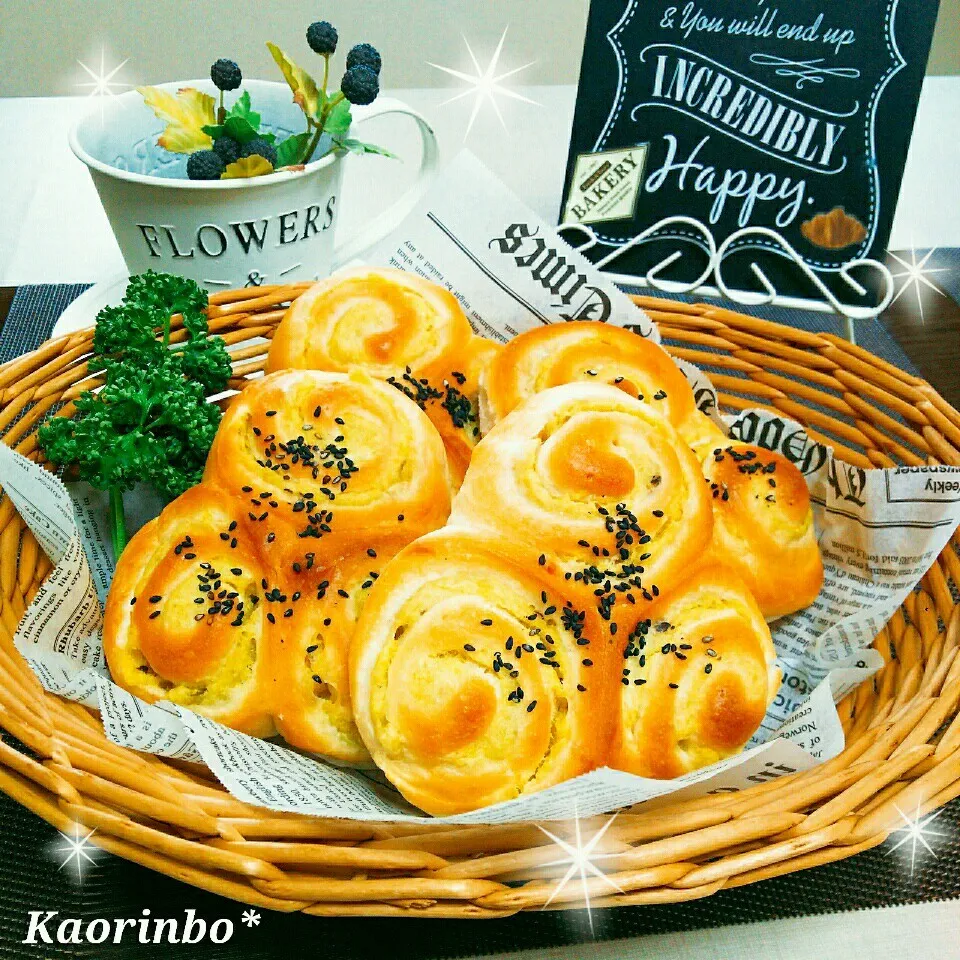 かおちゃんのスイートポテトパン♡|Kaorinboさん