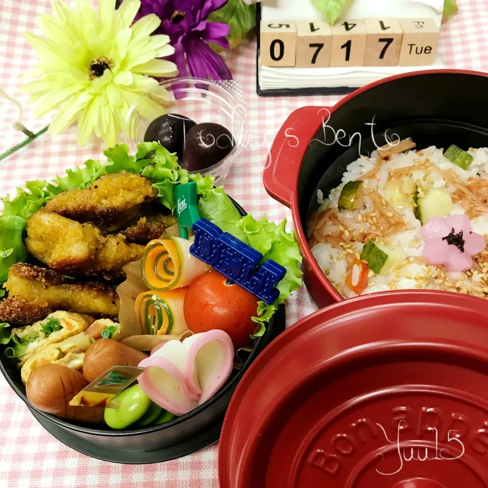 7/17☆ﾟ女子高生Bento☆日焼けしすぎに注意！の巻|ゆうさん