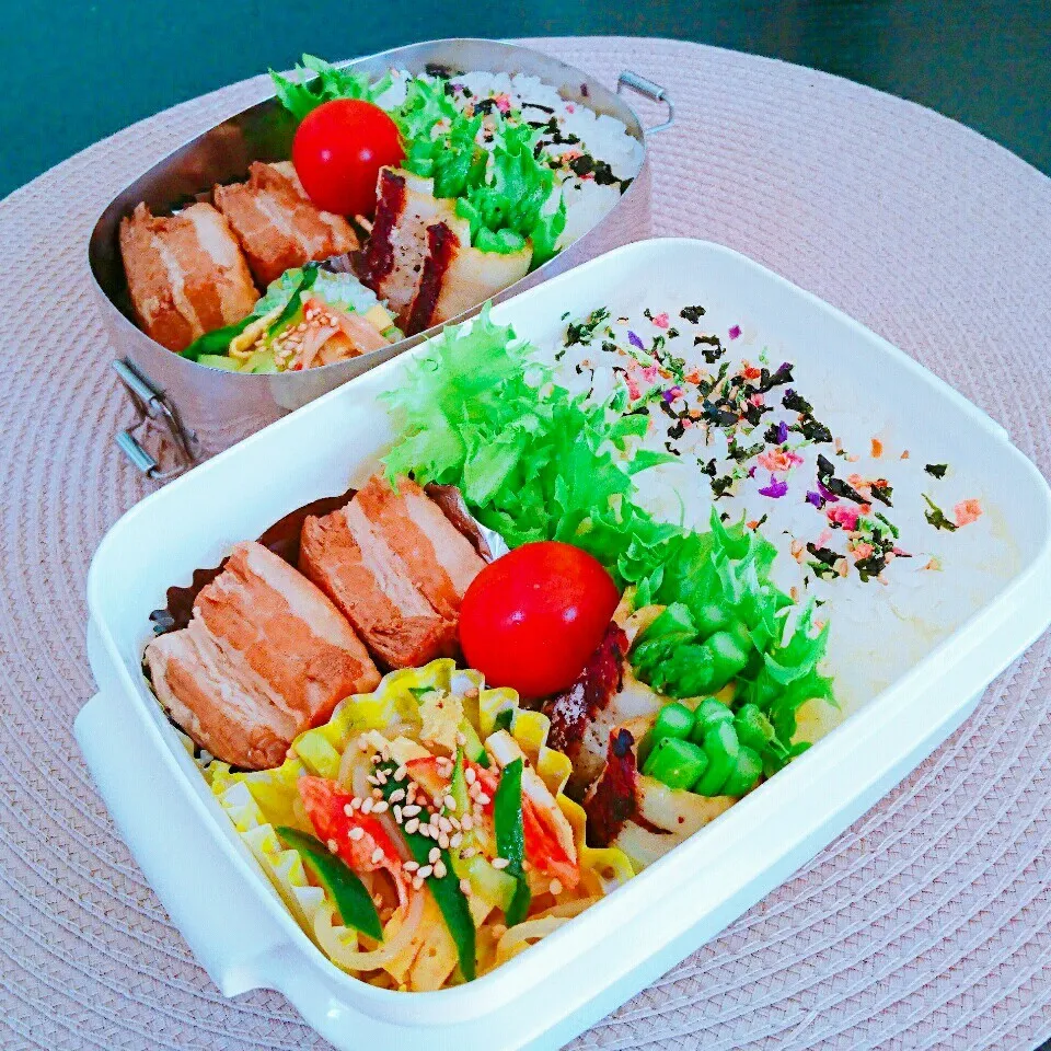 Snapdishの料理写真:5月24日 姉弟弁当|bobbinさん