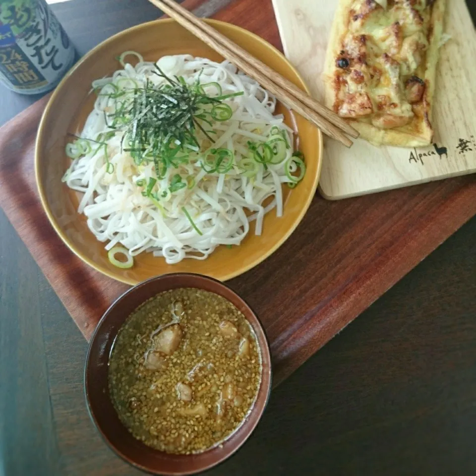 祝誕生日♡約束の肉そばの鶏そばバージョンのゼロ麺バージョン|まりおさん