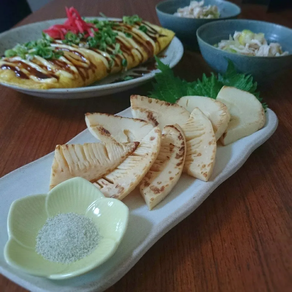 祝800♡筍のごま油焼き|まりおさん