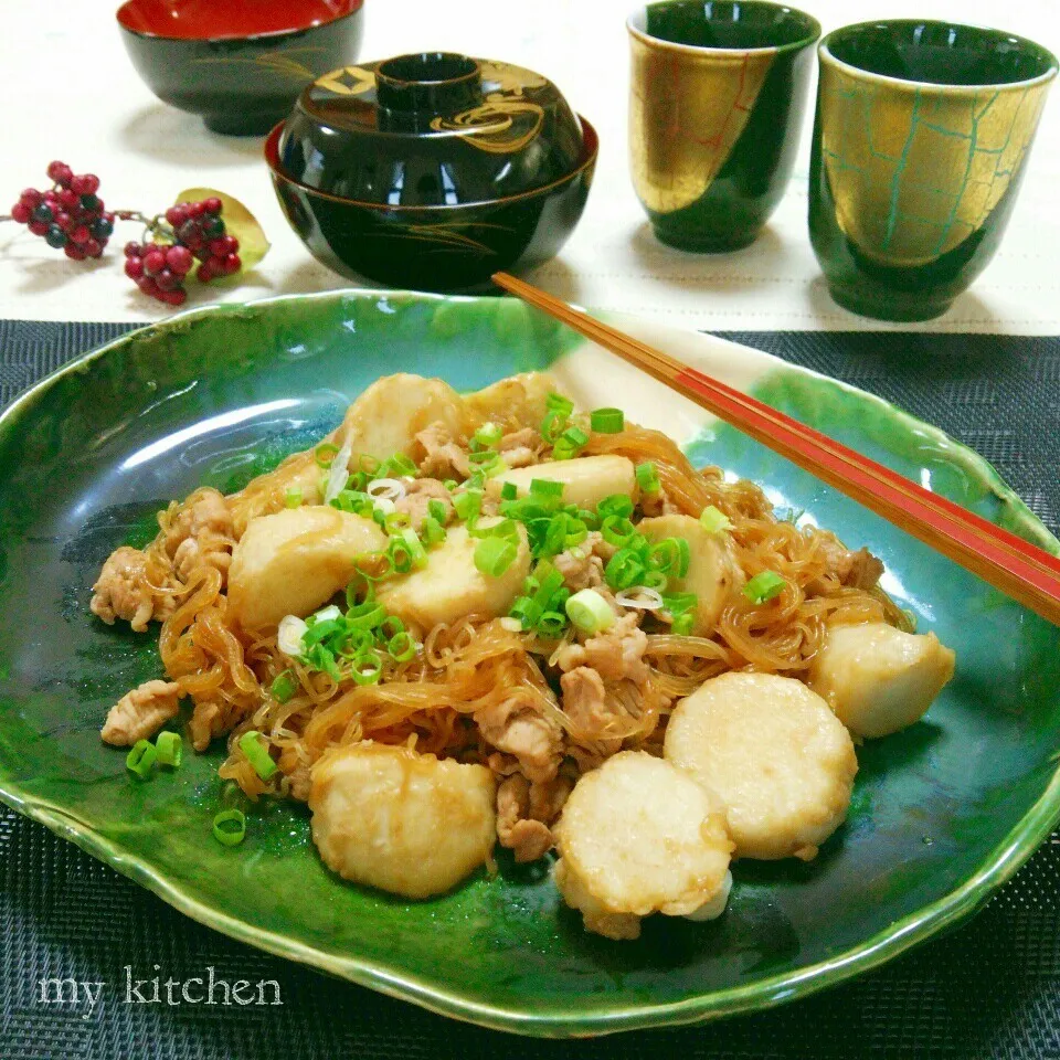 かおりん★**∮の冬野菜＊ホクホク里芋と豚肉白滝の甘辛煮|Kaorinboさん