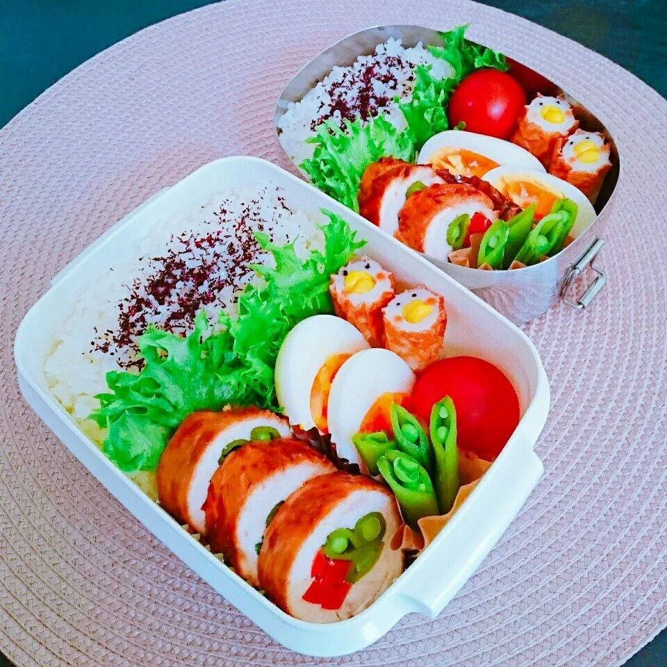 Snapdishの料理写真:5月11日 姉弟弁当|bobbinさん