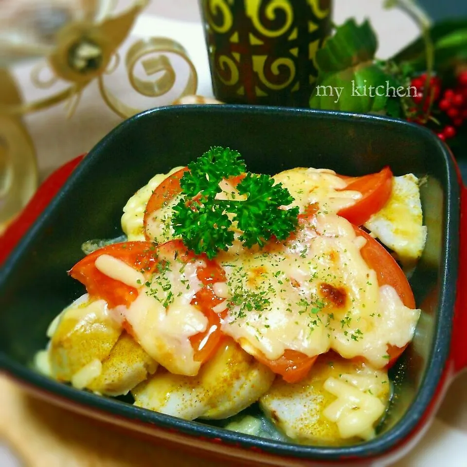 里芋とトマトのチーズ焼き♪|Kaorinboさん