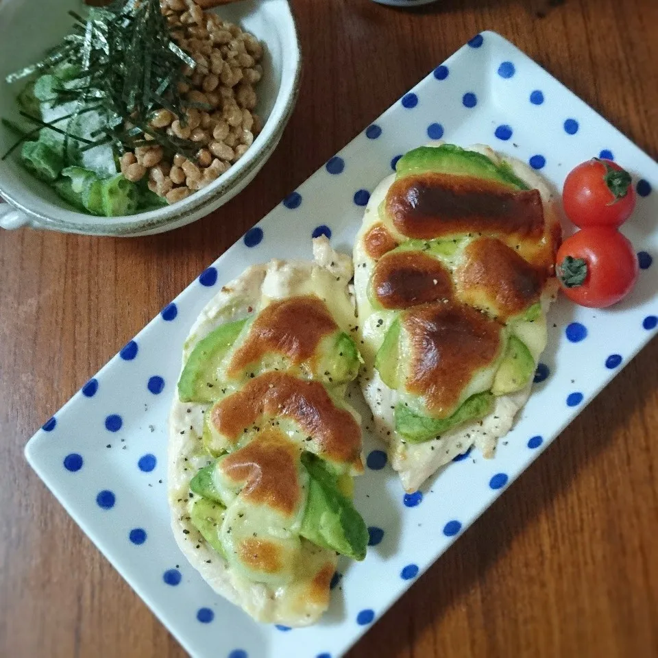 ささみアボカドマヨチーズ焼き|まりおさん