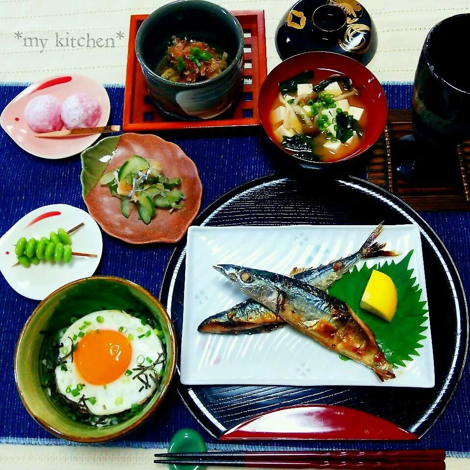 今夜は中秋の名月!! お月見丼と秋刀魚の塩焼きで秋のお夕飯♪|Kaorinboさん